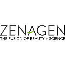 Zenagen logo with the slogan "The Fusion of Beauty + Science" underneath.